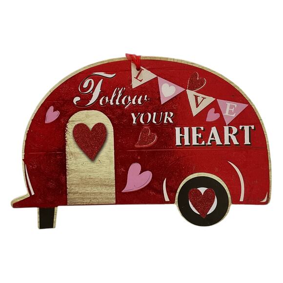 Complete DIY Valentines Day RV Camper Wreath Making Kit, Sign Ribbon Bundle Set - Picture 3 of 3